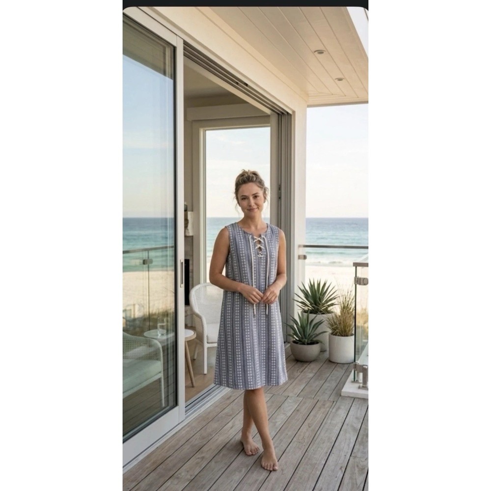 G.H. Bass & Co. Lace-Up Shift Dress